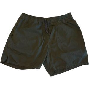Zanerobe Men's Army Green Drawstring Shorts Elastic Waist Inseam 5” Size 36
